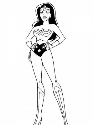 Раскраска Чудо женщина   в формате