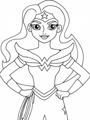 Раскраска Чудо женщина   в формате