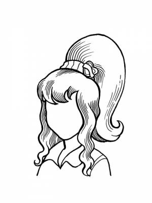 Раскраска Прически  онлайн