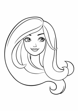 Раскраска Пышная прическа