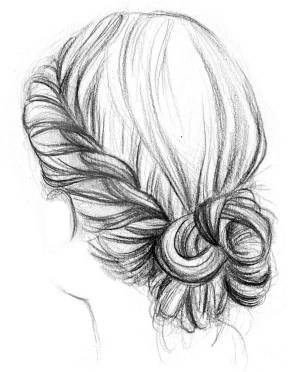 Рисунки красивых причесок