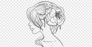 Прическа Окрашивание волос Раскраска Булочка, волосы, белый, лицо png