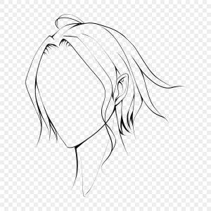 рисунок Прическа мужского персонажа в стиле аниме PNG , аниме рисунок, рисунок волос, рисунок прически PNG картинки и пнг PSD рисунок для й загрузки