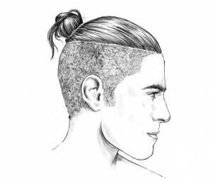 Мужские прически рисунки карандашом
