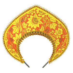 Кокошник Хохлома на ободке 1 шт в Самаре