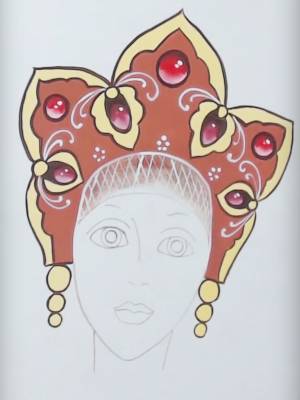 Кокошник набросок