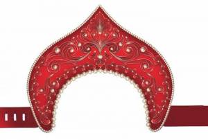 Рисунок кокошника для учеников 5 класса