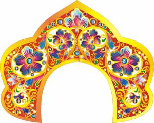 Трафарет кокошника