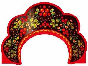 Трафарет кокошника