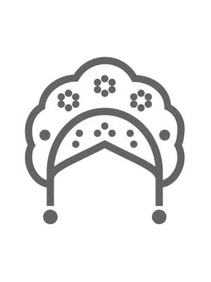 Раскраски Кокошник