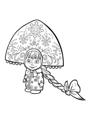 Раскраски Кокошник