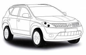 Раскраска Nissan Murano
