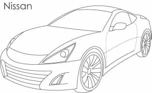Раскраски Раскраска Nissan