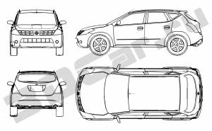 Чертеж Nissan Murano