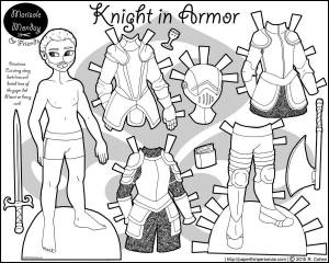 Раскраски Бумажная кукла мальчик с одеждой для вырезания