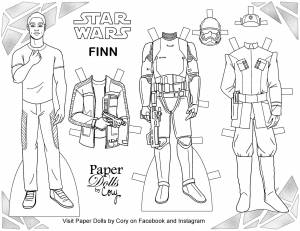 Бумажные куклы раскраски с одеждой