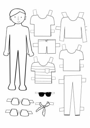 Бумажные куклы Мальчик и Девочка с одеждой для вырезания