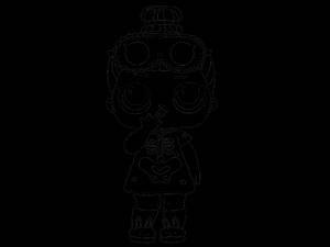 Раскраска Бумажные куклы ЛОЛ