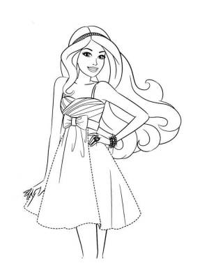 Раскраска Модница