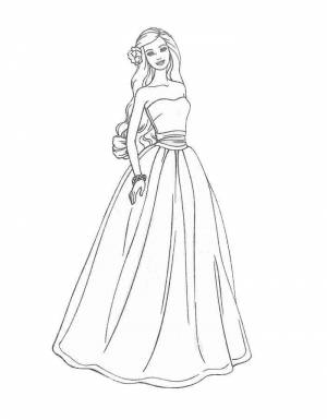 Раскраски для девочек Барби