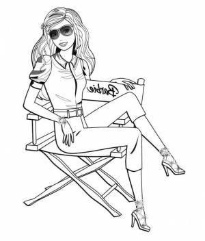 Раскраски Модница