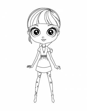 Раскраски Раскраска Модница раскраски для девочек