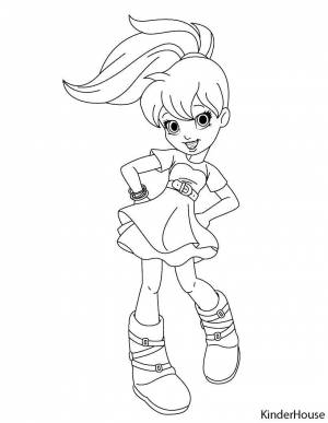 Раскраски Раскраска Модная леди модницы