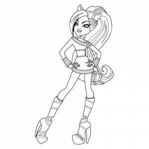 Раскраска Модница Клодин Вульф