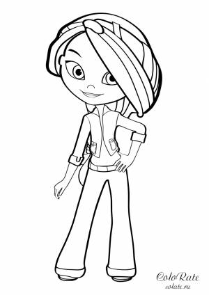 Раскраска Модница Варвара