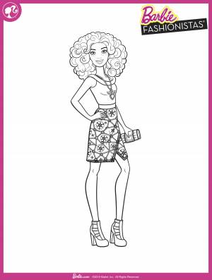 Раскраски Барби Fashionistas