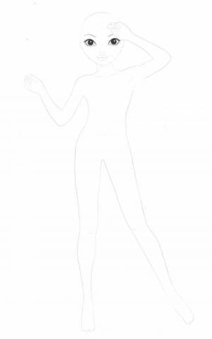 Раскраски Из журнала топ модель