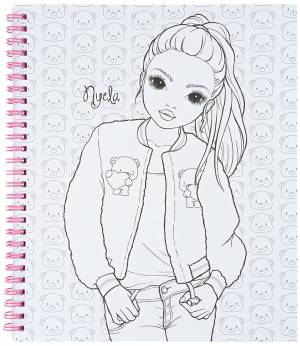 Альбом для творчества и рисования TOPModel TEDDY COOL Colouring Book раскраска топ модель для девочек Depesche