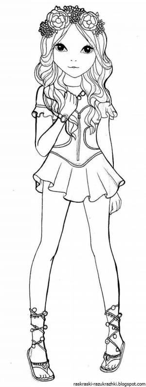 Раскраски Топ модель