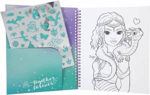 Книжка-раскраска с наклейками TOPMODEL Dragon Love 11912 цена