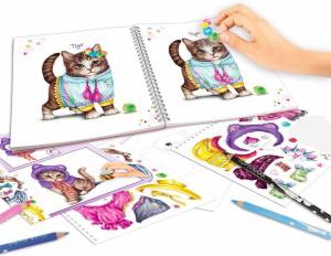 Топ-модель СОЗДАЙТЕ книжку-раскраску Китти