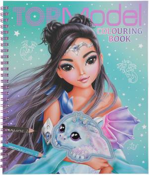 Книжка-раскраска с пайетками TOPModel DIY Dragon Love