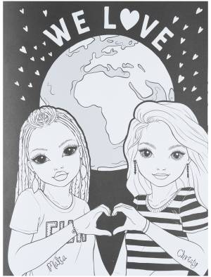 Альбом для творчества и рисования TOPModel Colour amp; Design раскраска Топ модель для девочек Depesche