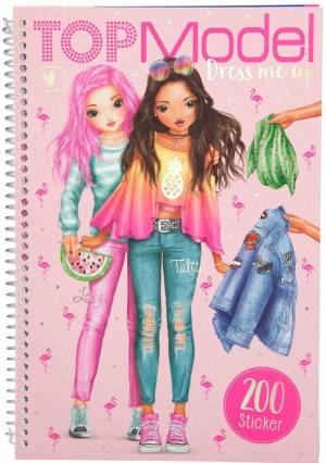 Книжка-раскраска Depesche, книга-Раскраска с 200 наклейками, антистресс, мамиши для рисования