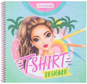 Альбом для творчества и рисования TOP Model Дизайнер футболок Раскраска Топ модель для девочек Depesche