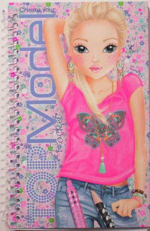 Альбом раскраска TOPModel Pocket с наклейками, розовый