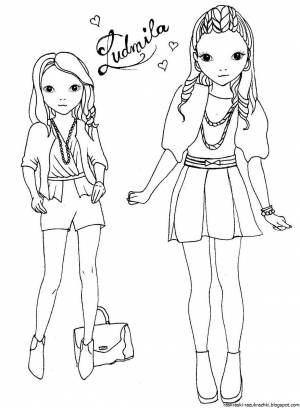 Раскраски топ модель