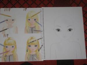 Альбом-раскраска Топ-модель макияж в дар