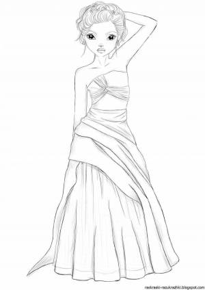 Раскраски Из журнала топ модель