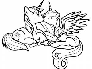 Раскраски пони Шайнинг Армор  и  онлайн