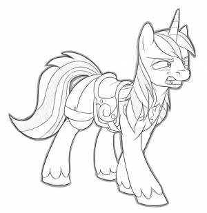 Раскраски май литл пони шайнинг армор