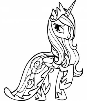 Май литл пони раскраска каденс