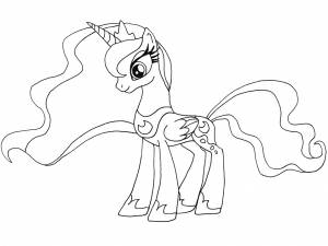 Раскраска Принцесса Луна