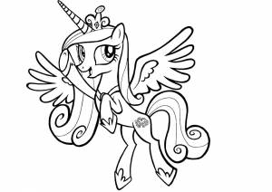 Раскраски пони Принцесса Каденс  и  онлайн