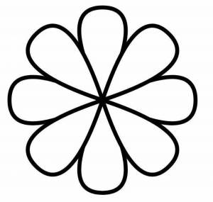 Раскраска цветик семицветик контур