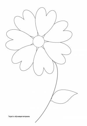 Раскраска Семицветик для детей